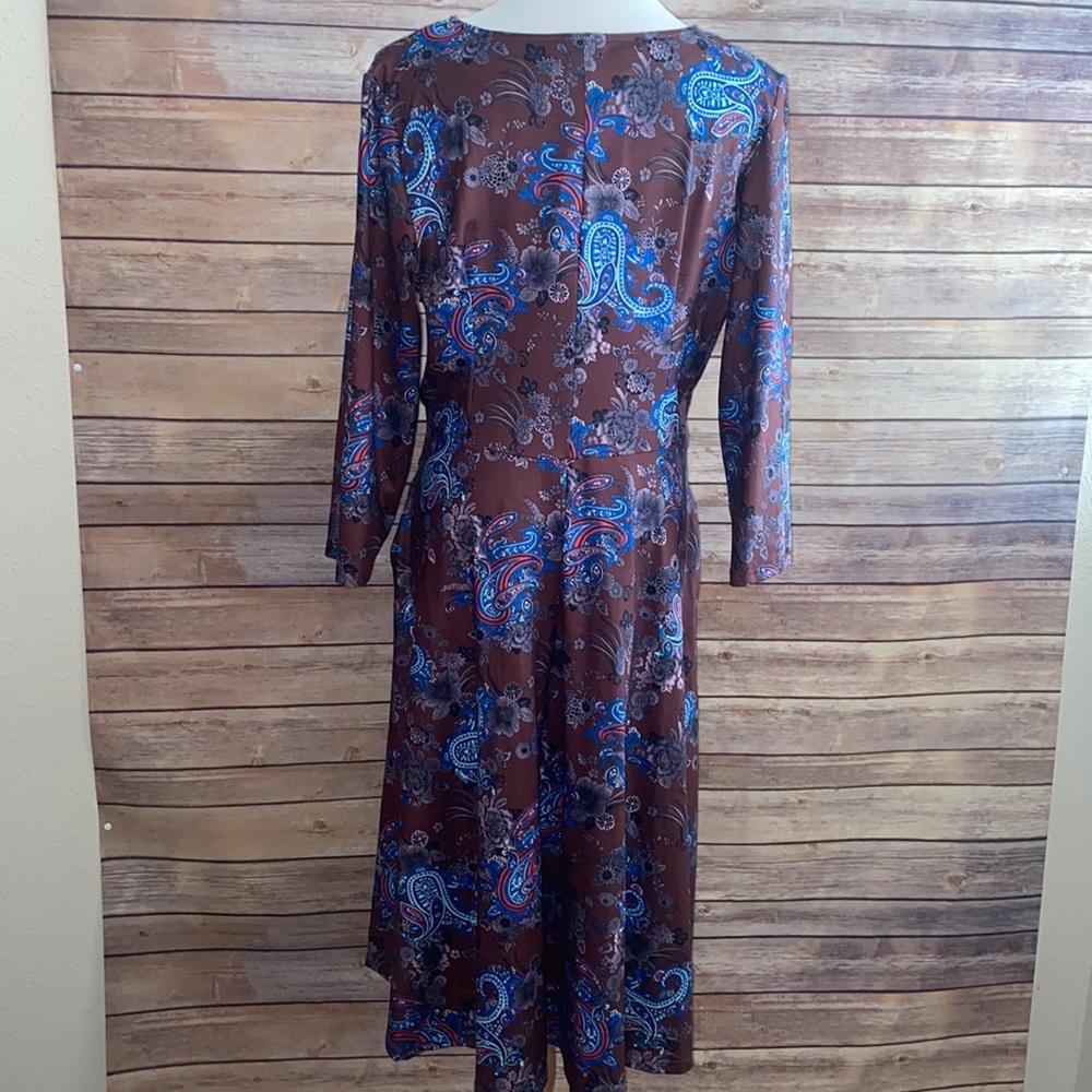 🎈Sale🎈NWT Reborn Paisley Print Dress Size 1X - Picture 5 of 9